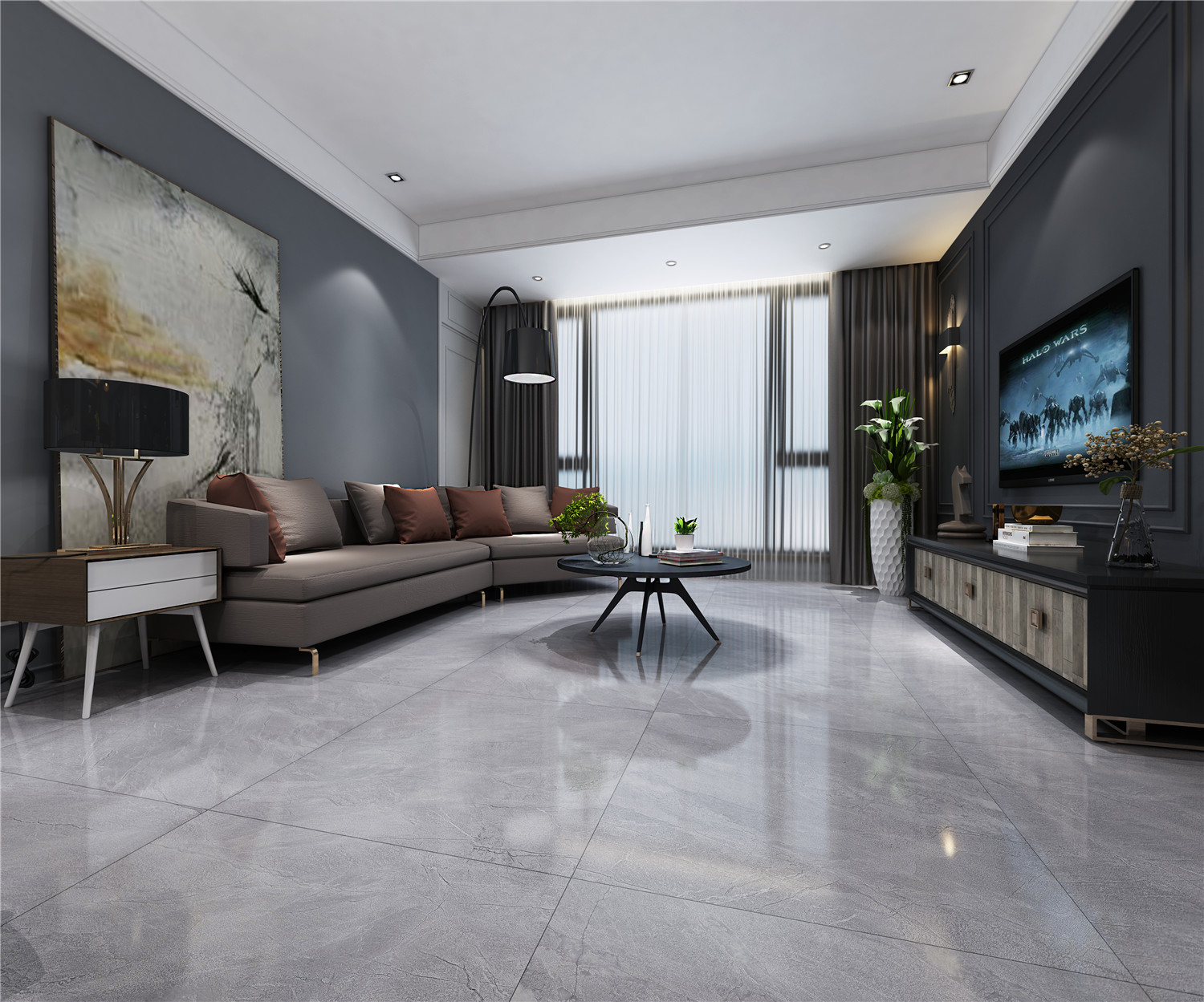 YHTT80079B羅馬娜淺灰